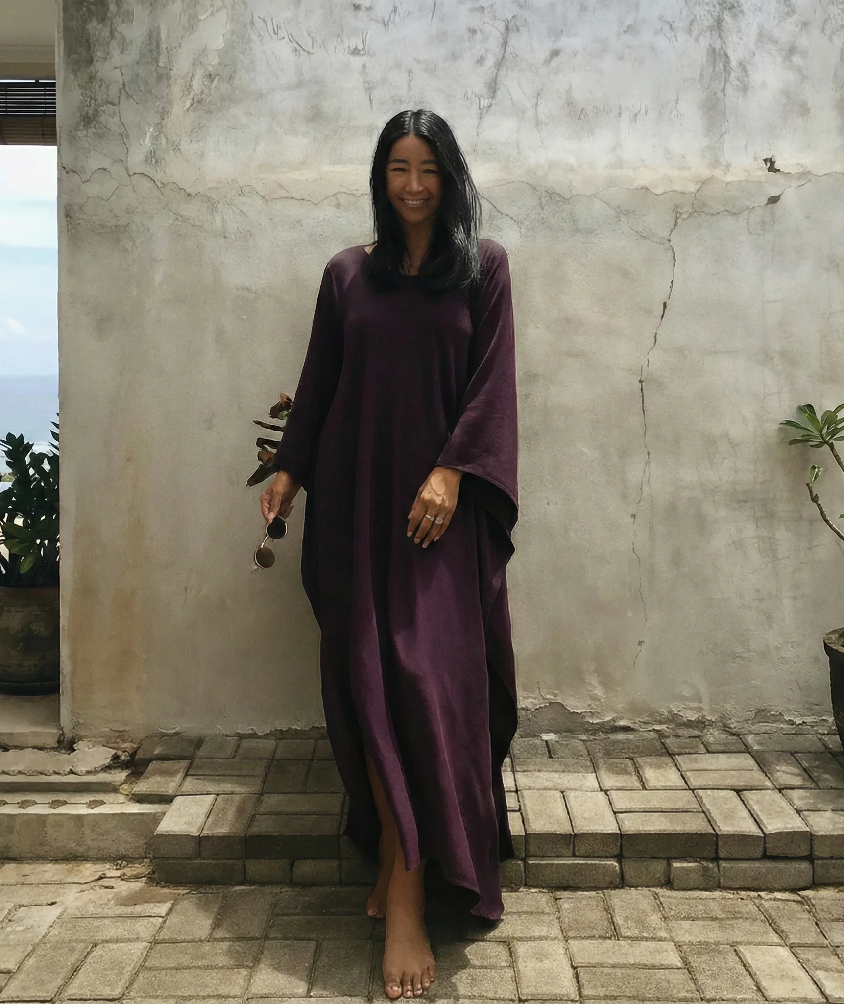 Wendy - Women’s Kaftan Midi Dress Summer Beachwear