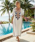 Jan - Women’s Kaftan Midi Dress Summer Beach Outfit